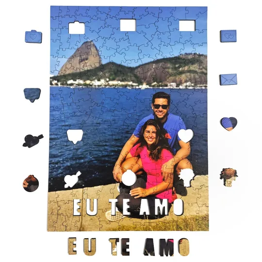 Quebra-cabeça personalizado com foto para casais