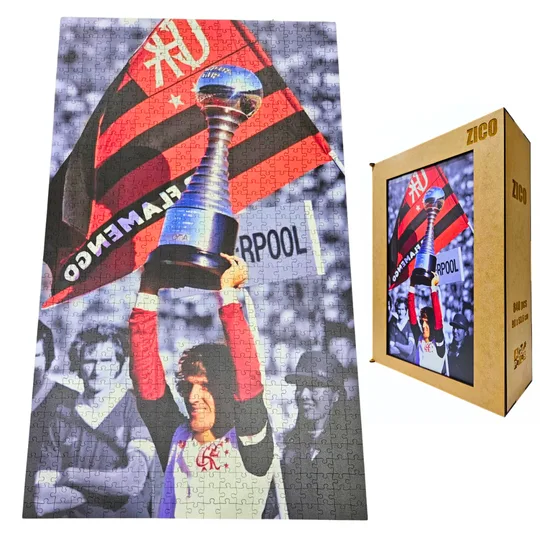 Quebra-cabeça personalizado com foto em madeira 3D